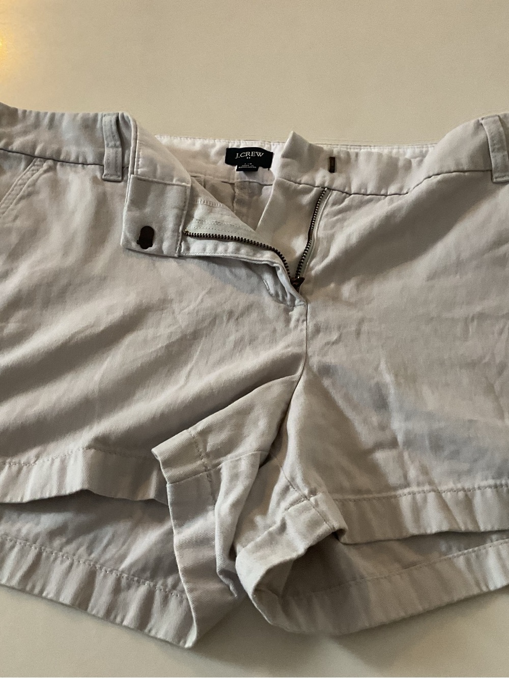 J. Crew Light Beige Chino Shorts sz 14